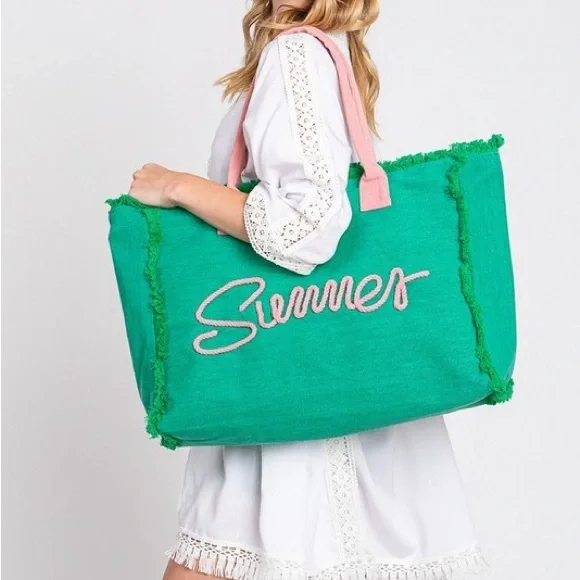 Summer Tote Bag multiple colors limited stock - Picture 9 of 9